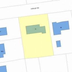 15 Stanley Rd, Newton MA 02468-2337 plot plan