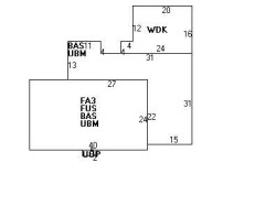 672 Chestnut St, Newton MA 02468-2043 floor plan