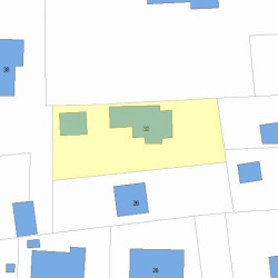 32 Webster Ct, Newton MA 02459-1755 plot plan