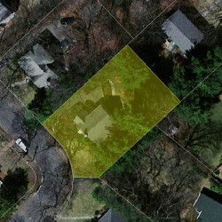 52 Larchmont Ave, Newton MA  02468-2031 aerial view