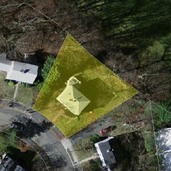 44 Oakmont Rd, Newton MA  02459-2531 aerial view