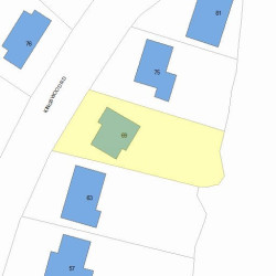 69 Kingswood Rd, Newton MA 02466-1013 plot plan