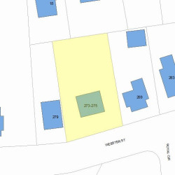 275 Webster St, Newton MA 02466-2105 plot plan