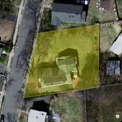 29 Prairie Ave, Newton MA  02466-2103 aerial view