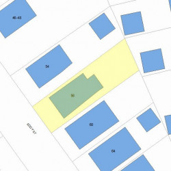 56 Eddy St, Newton MA 02465-2134 plot plan