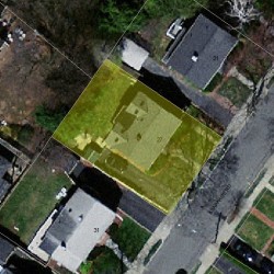 27 Arapahoe Rd, Newton MA  02465-2202 aerial view