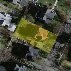 111 Grasmere St, Newton MA  02458-2212 aerial view