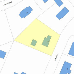 22 Bonad Rd, Newton MA  02465-2902 plot plan