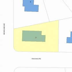 31 Channing Rd, Newton MA 02459-1138 plot plan