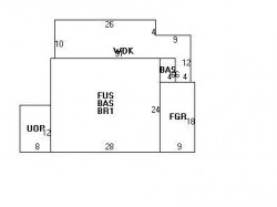 281 Cypress St, Newton MA 02459-2227 floor plan