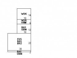 280 Cherry St, Newton MA  02465-1605 floor plan