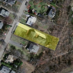 50 Evergreen Ave, Newton MA 02466-1703 aerial view