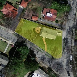 90 Neshobe Rd, Newton MA 02468-1345 aerial view