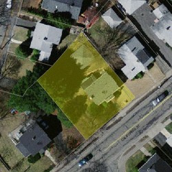 487 California St, Newton MA  02460-1208 aerial view