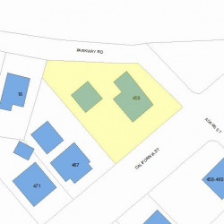 459 California St, Newton MA  02460-1208 plot plan