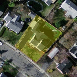 11 Hanson Rd, Newton MA 02459-3516 aerial view