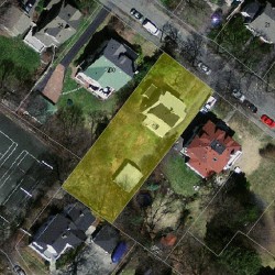24 Groveland St, Newton MA 02466-2319 aerial view