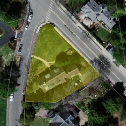 10 Burnham Rd, Newton MA 02465-2928 aerial view