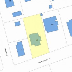 345 Newtonville Ave, Newton MA  02460-2015 plot plan