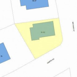 53 Mechanic St, Newton MA 02464-1434 plot plan