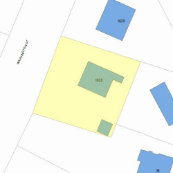 1828 Washington St, Newton MA 02466-3008 plot plan