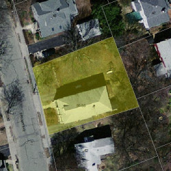 56 Circuit Ave, Newton MA  02461-1603 aerial view