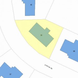 56 Cynthia Rd, Newton MA 02459-2834 plot plan