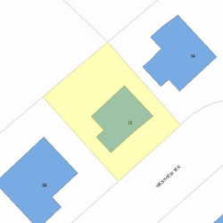 10 Westview Ter, Newton MA  02465-2345 plot plan