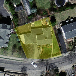 183 Webster St, Newton MA  02465-1823 aerial view