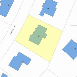 48 Druid Hill Rd, Newton MA  02461-2023 plot plan