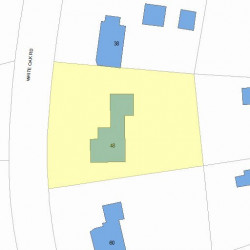 48 White Oak Rd, Newton MA 02468-1323 plot plan