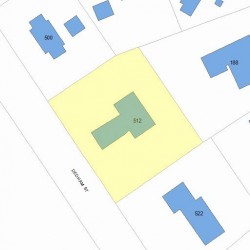 512 Dedham St, Newton MA 02459-2942 plot plan