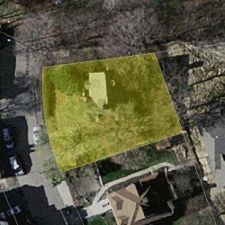 233 Bellevue St, Newton MA  02458-1814 aerial view