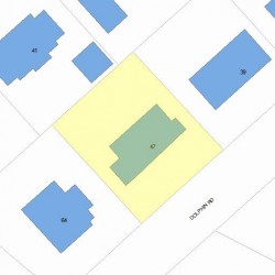 47 Dolphin Rd, Newton MA  02459-1304 plot plan