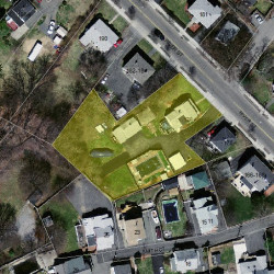 176 River St, Newton MA  02465-1430 aerial view