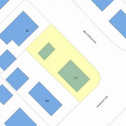 157 Linwood Ave, Newton MA 02460-1430 plot plan