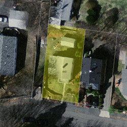 448 Highland St, Newton MA 02460-2125 aerial view