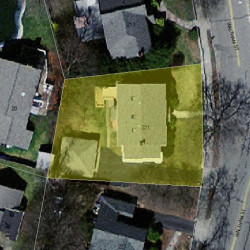 221 Waltham St, Newton MA 02465-1355 aerial view