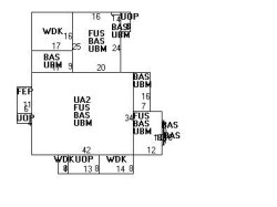 44 Fairfax St, Newton MA  02465-2607 floor plan