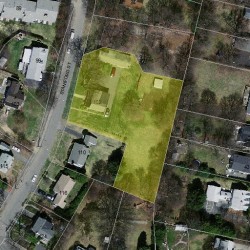 102 Staniford St, Newton MA  02466-1112 aerial view