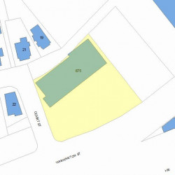 675 Washington St, Newton MA 02458-1261 plot plan