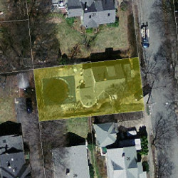 33 Owatonna St, Newton MA  02466-1410 aerial view