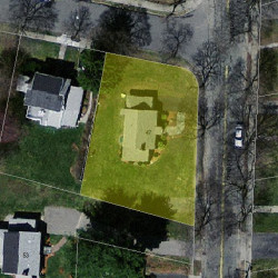 47 Cherry St, Newton MA 02465-1235 aerial view