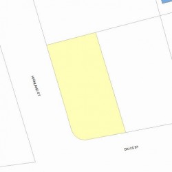 33 Davis St, Newton MA 02465-2442 plot plan