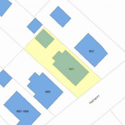 1661 Centre St, Newton MA 02461-1521 plot plan