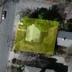 66 Walker St, Newton MA 02460-1531 aerial view