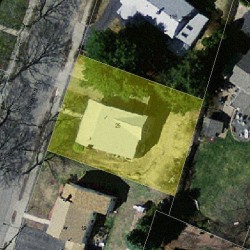 25 Fessenden St, Newton MA 02460-1117 aerial view
