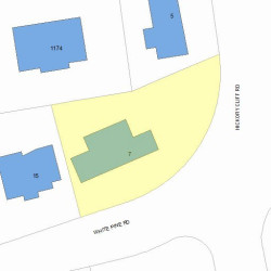 7 White Pine Rd, Newton MA 02464-1222 plot plan