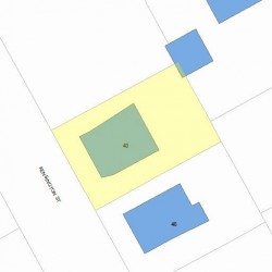 40 Kensington St, Newton MA  02460-1312 plot plan