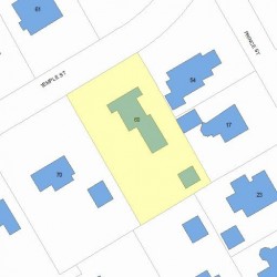 60 Temple St, Newton MA 02465-2307 plot plan